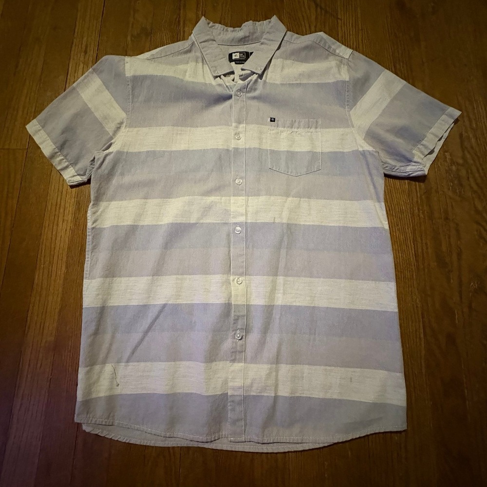 Rip Curl Men's Striped Button-Up Shirt | Size L Tailored Fit‎